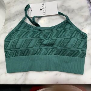 Emerald Patterned Sports Bra S